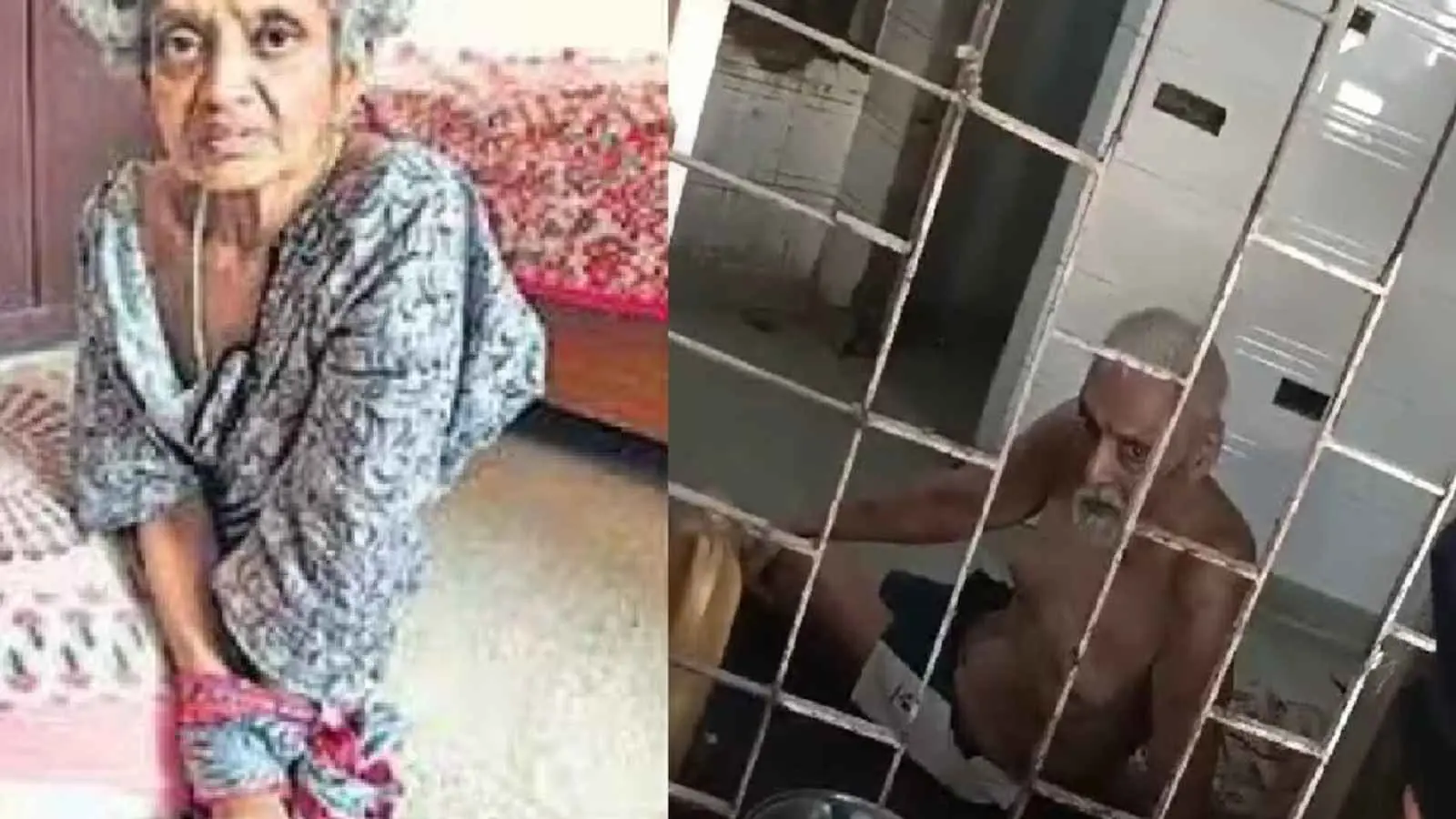 صور مسنين مقيدين في دار رعاية بالهند