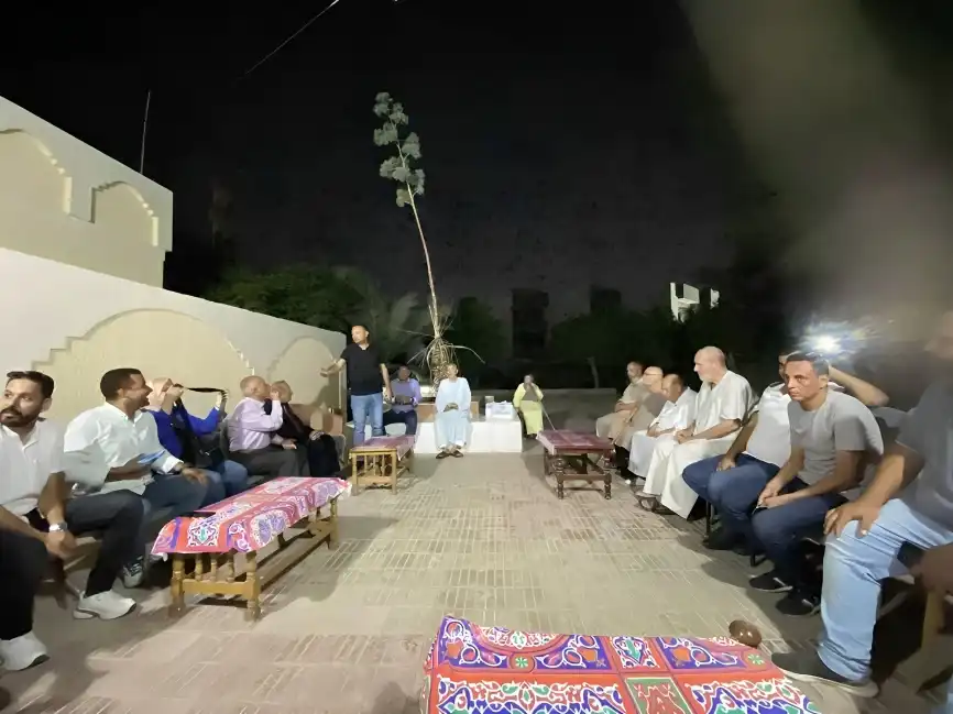 جانب من مراسم عقد القران