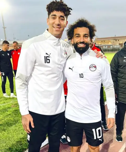 محمد سيحا حارس المقاولون مع محمد صلاح