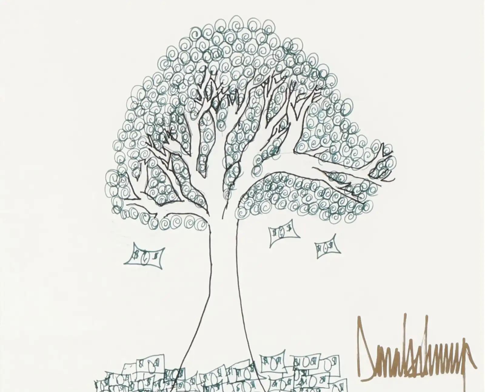 رسمة لترامب