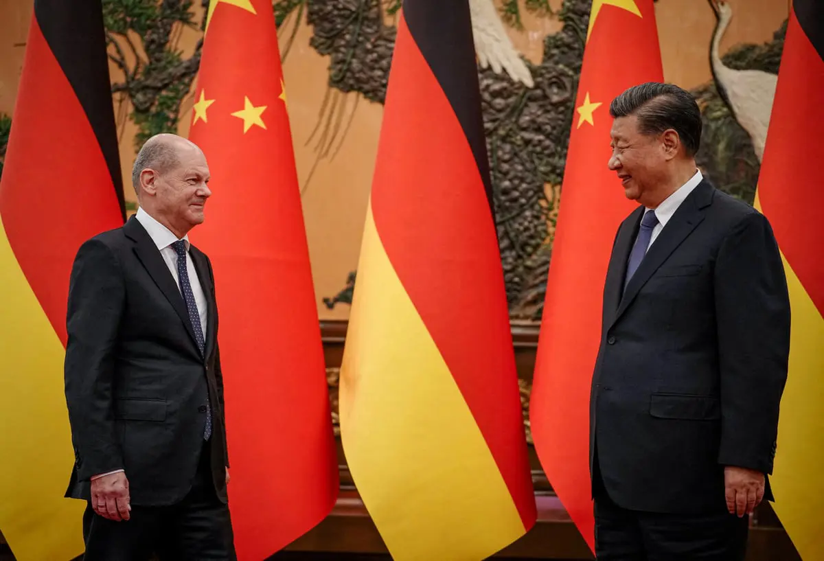 أوكرانيا على طاولة البحث بين المستشار الألماني والرئيس الصيني
