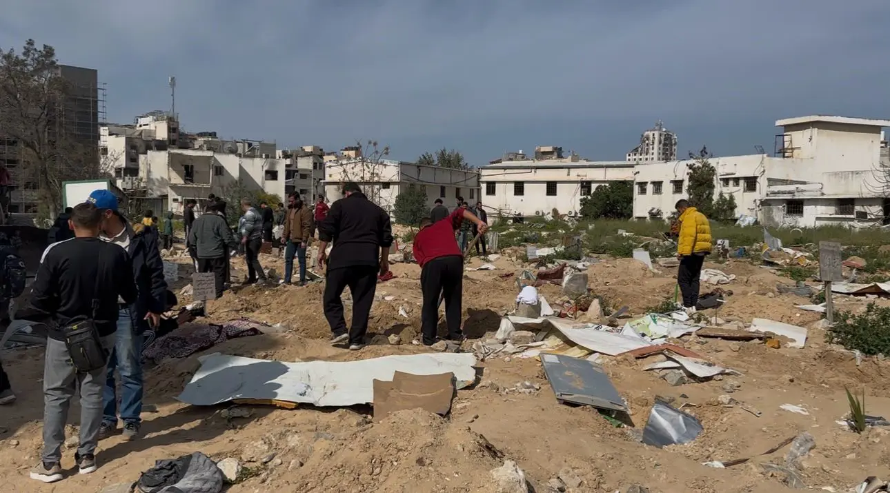 مقبر جماعية في غزة