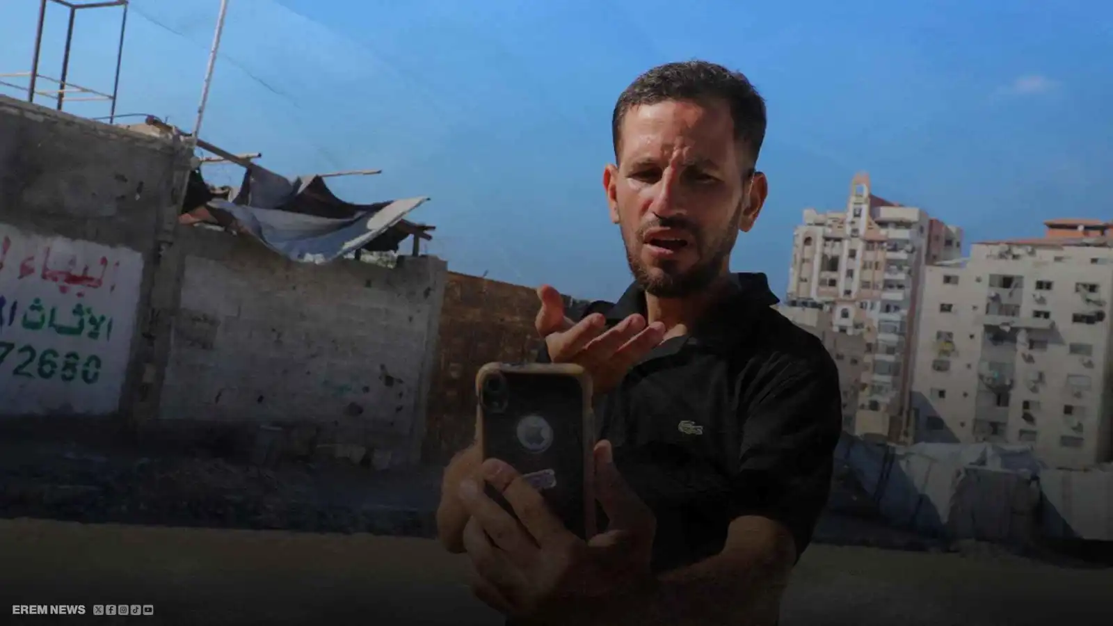 من وسط المجازر.. شاب أصمّ ينقل معاناة غزة بلغة الإشارة