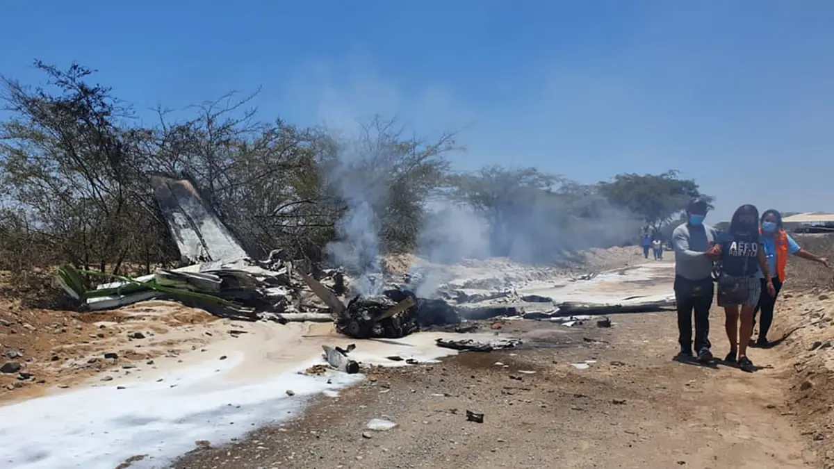 مصرع 7 أشخاص إثر تحطم طائرة ركاب خفيفة في بيرو
