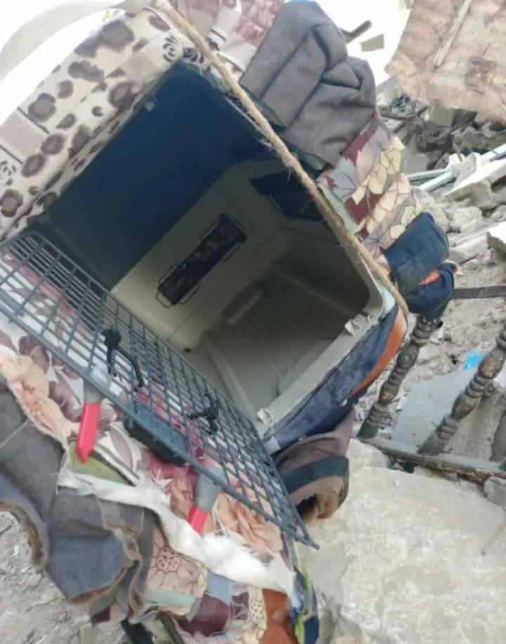 الصندوق الذي خلفته القوة الإسرائيلية في خان يونس