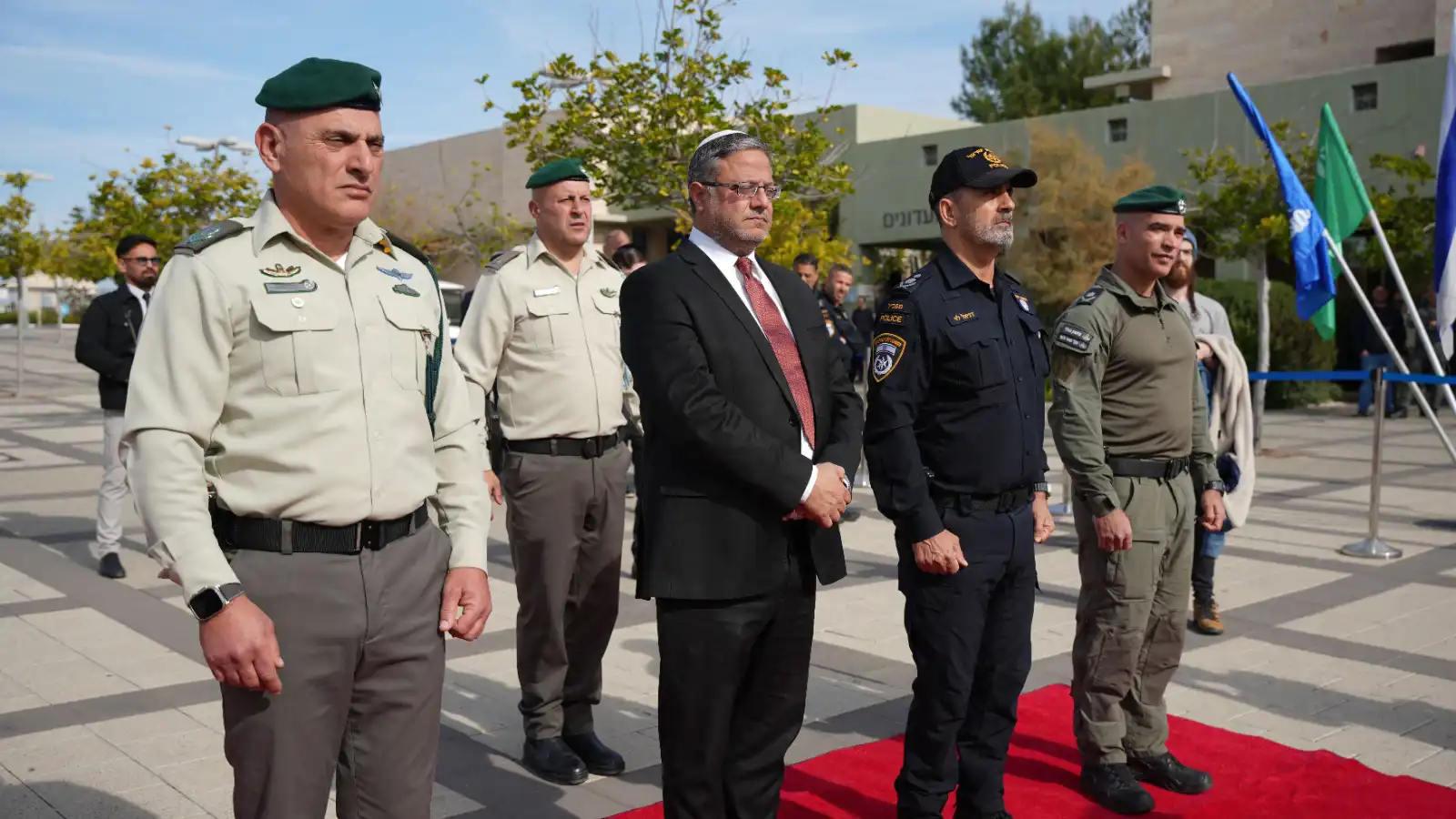 بن غفير خلال حفل إعلان تشكيل "الحرس الوطني"