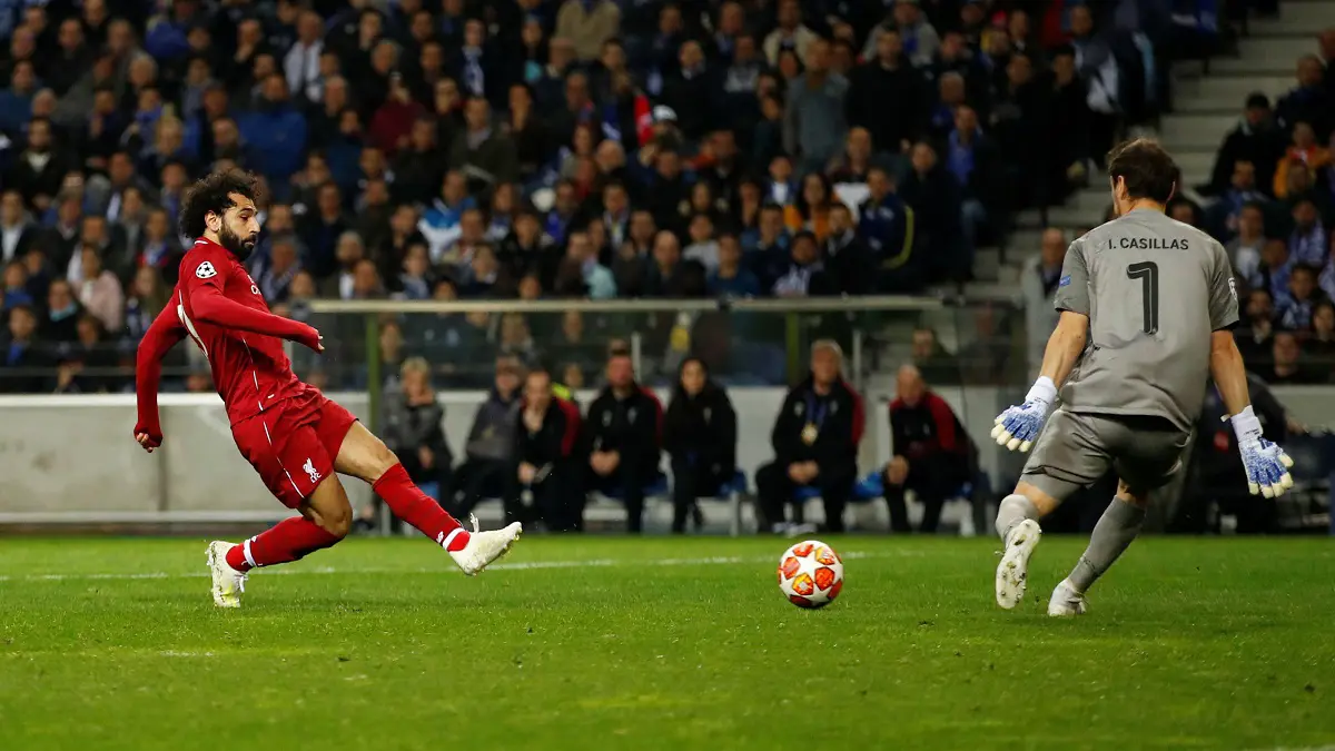 شاهد هدف محمد صلاح في شباك كاسياس خلال مباراة ليفربول وبورتو (فيديو)