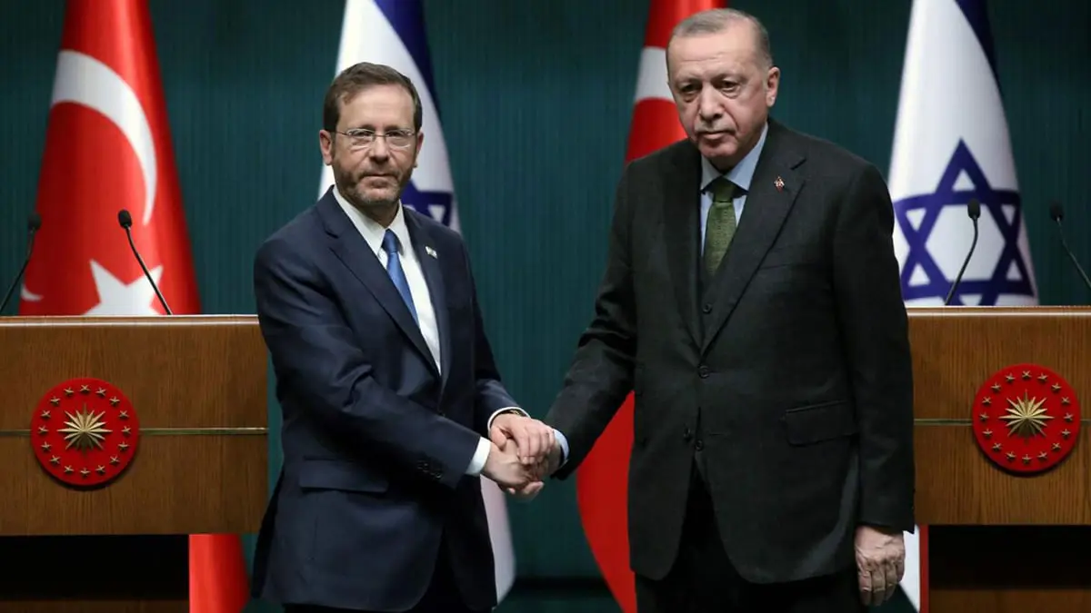 أردوغان يعرب للرئيس الإسرائيلي عن استيائه لإصابة ومقتل فلسطينيين‎‎