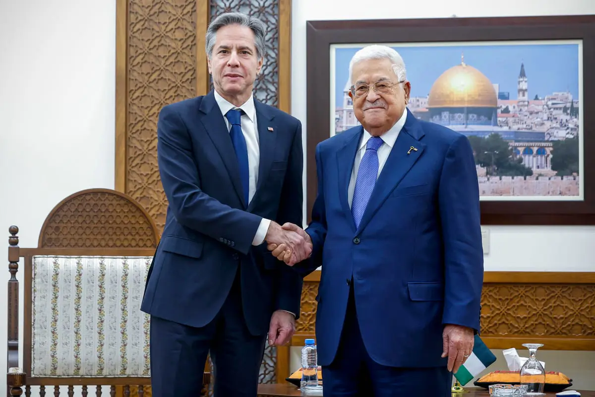 بلينكن يزور الضفة الغربية ويلتقي الرئيس الفلسطيني  