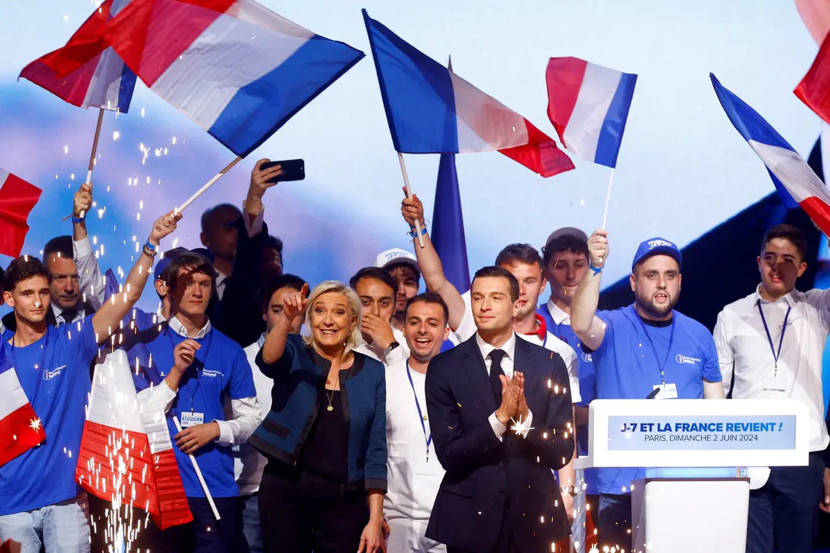 اليمين المتطرف يتصدر نتائج الانتخابات الفرنسية بفارق كبير 