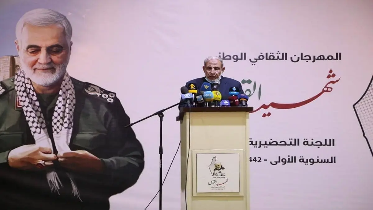 مهرجان تأبيني لقاسم سليماني في قطاع غزة (صور)