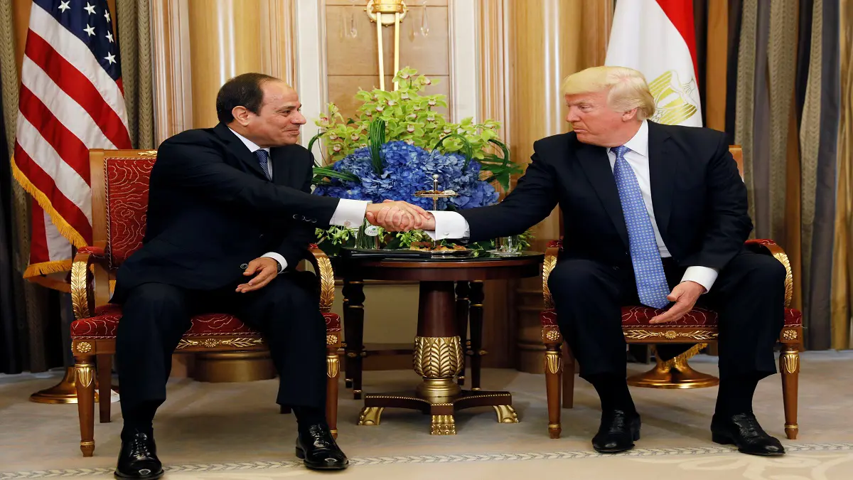 في اتصال هاتفي.. ترامب والسيسي يبحثان تطورات الأوضاع في الشرق الأوسط‎