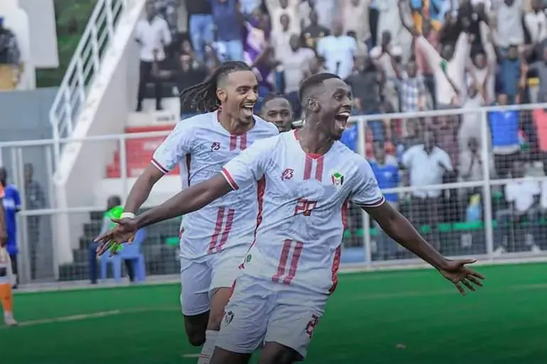 فرحة لاعبي منتخب السودان