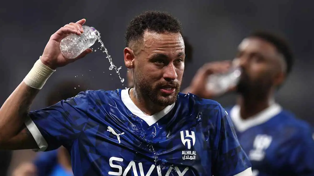 رد فعل نيمار بعد فوز الهلال على مانشستر سيتي (صورة)