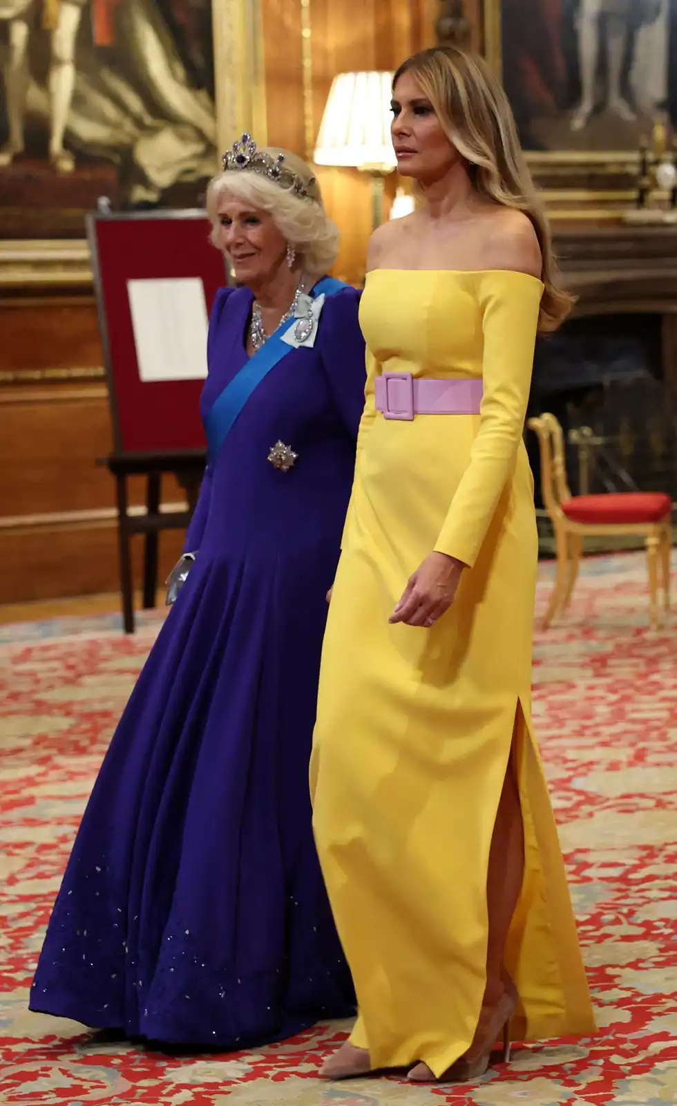 ميلانيا والملكة كاميلا