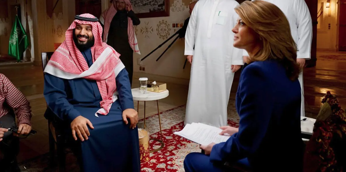 بث لقطات لأول حوار تلفزيوني للأمير محمد بن سلمان مع الإعلام الأجنبي