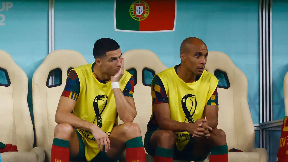 رد فعل كريستيانو رونالدو بعد هدف المغرب في شباك البرتغال (فيديو)