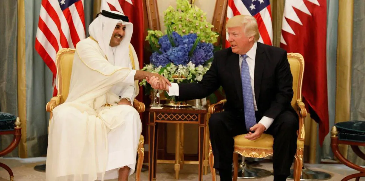 أمير قطر يلتقي ترامب في واشنطن