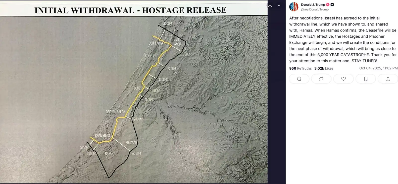 منشور ترامب على منصة تروث سوشال