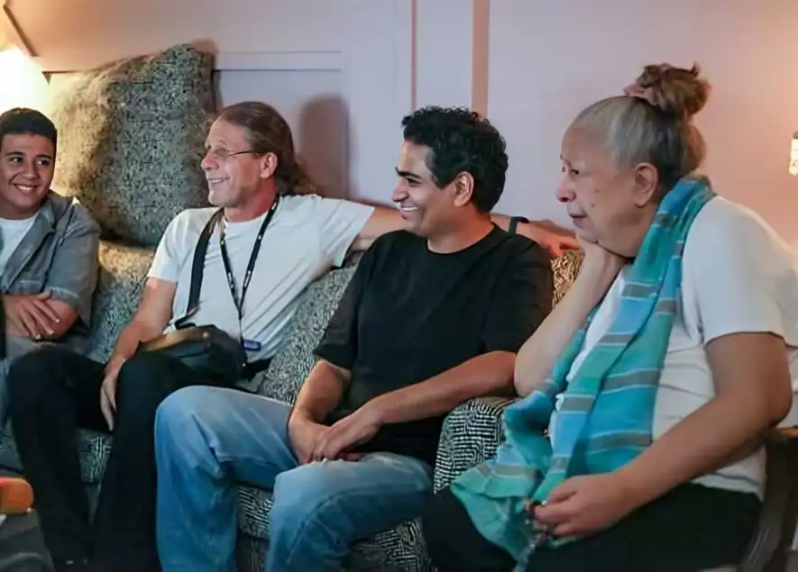 سمية الألفي في موقع تصوير سفاح التجمع