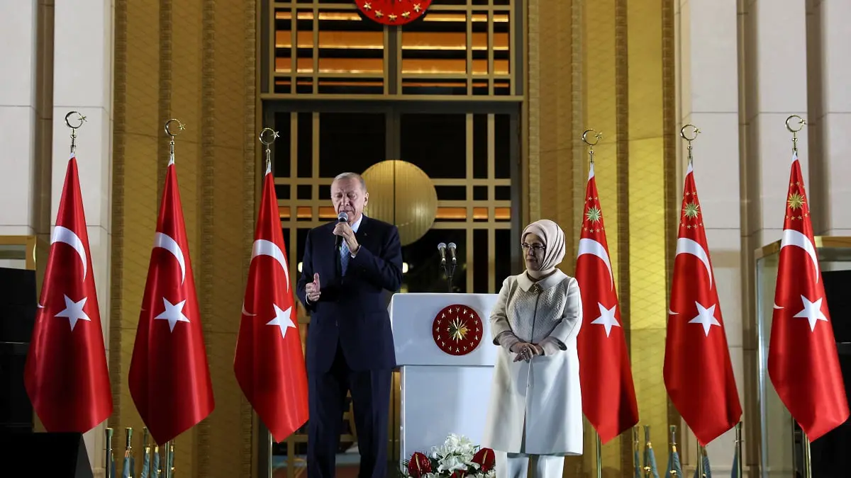 أردوغان يدعو الأتراك إلى "الوحدة والتضامن" بعد فوزه في انتخابات الرئاسة