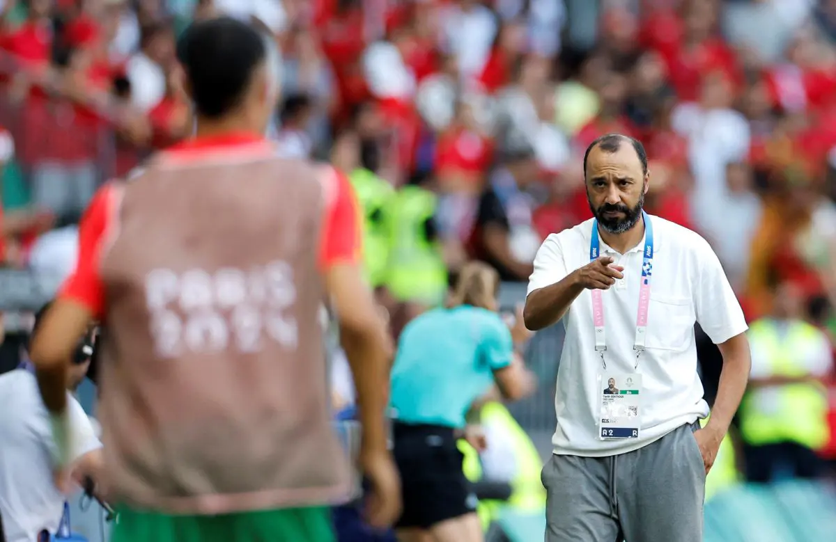  طارق السكتيوي مدرب منتخب المغرب الأولمبي