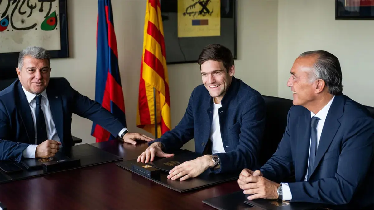 رسميًا: برشلونة يمدد عقد ماركوس ألونسو حتى 2024 