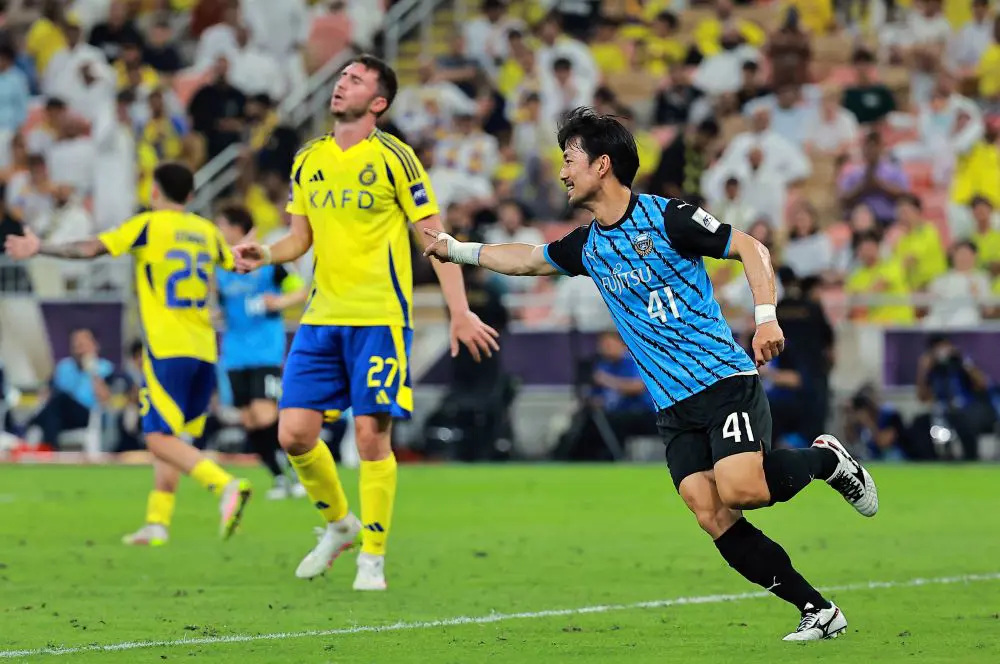 لابورت في مباراة النصر وكاواساكي