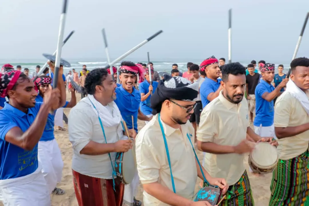 جانب من المهرجان في حضرموت