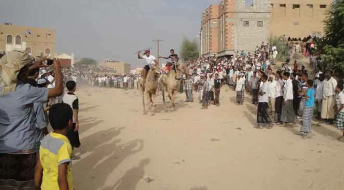 صور.. سباق الهجن السنوي في حضرموت