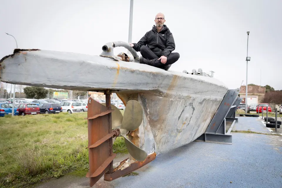 إحدى الغواصات المستخدمة لتهريب الكوكايين