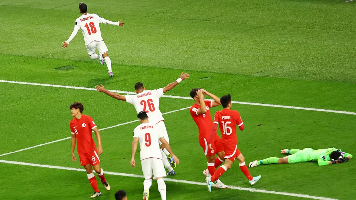 كأس آسيا.. إيران تهزم هونغ كونغ وتتأهل للدور الثاني 