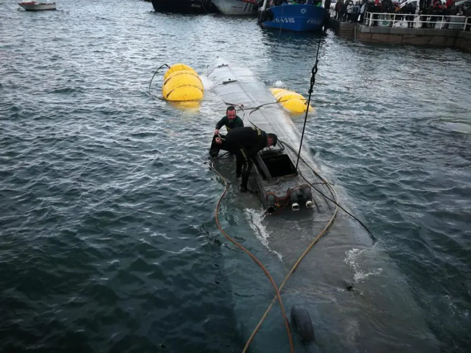 إحدى الغواصات المستخدمة لتهريب الكوكايين