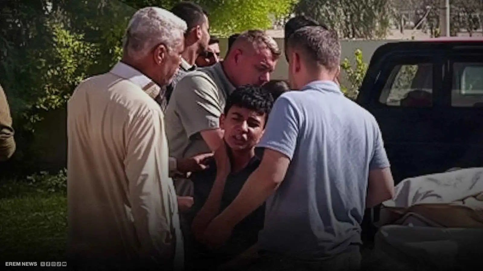 الطفل بعد انقاذه