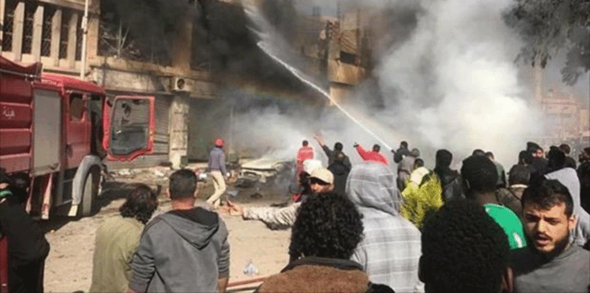إصابة 6 بينهم وزير داخلية أسبق في تفجير ببنغازي الليبية