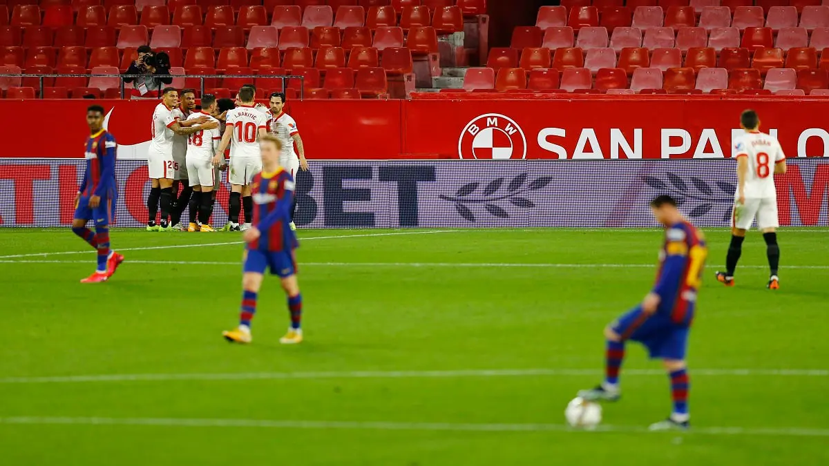 برشلونة يخسر بثنائية أمام إشبيلية في كأس ملك إسبانيا (فيديو)