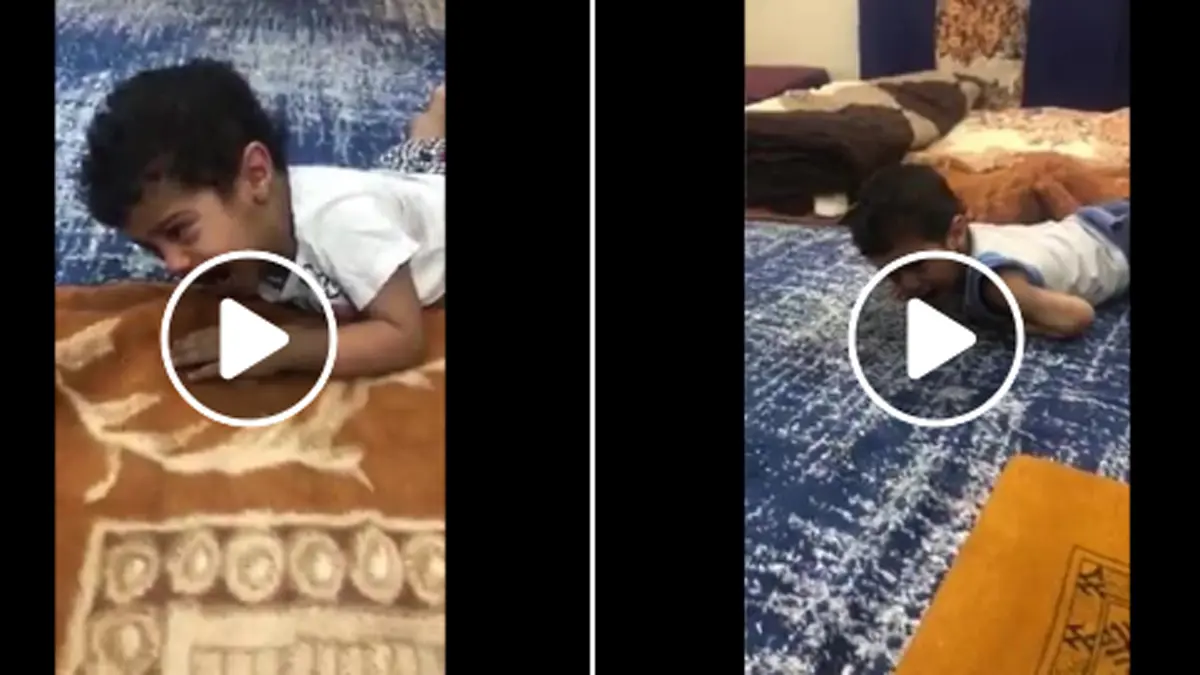 طفل الرياض.. فيديو مؤلم لأب سعودي يعنف طفله بهدف استفزاز طليقته