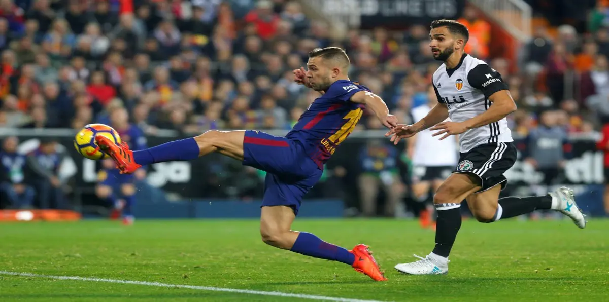 جوردي ألبا ينقذ برشلونة من كمين فالنسيا.. وهكذا أصبح ترتيب الدوري الإسباني (فيديو)