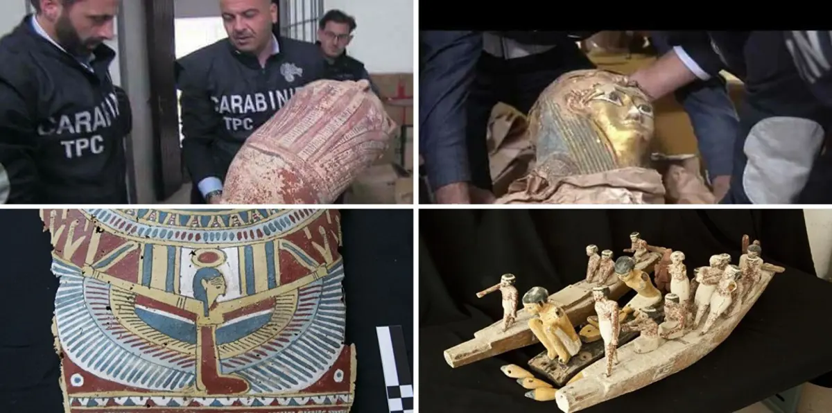 إيطاليا توافق على تسليم مصر الآثار المُهربة‎