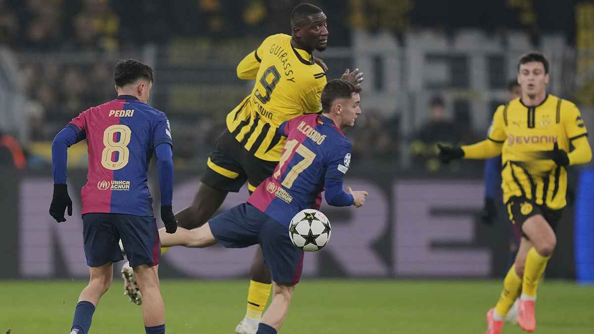 ملخص وأهداف ونتيجة مباراة برشلونة ضد بروسيا دورتموند في دوري أبطال أوروبا |  إرم نيوز