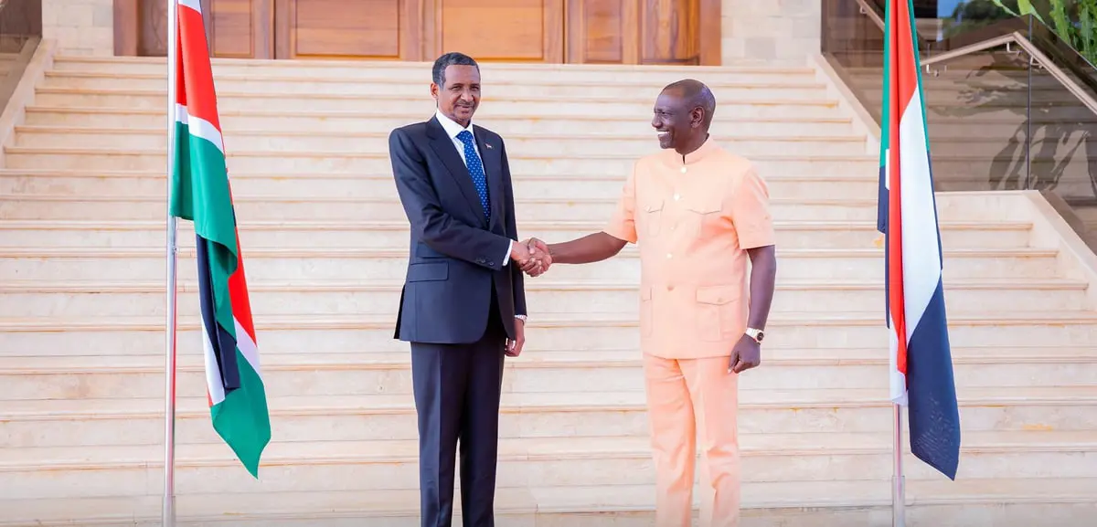 قائد "الدعم السريع" يناقش مع الرئيس الكيني إنهاء الحرب في السودان