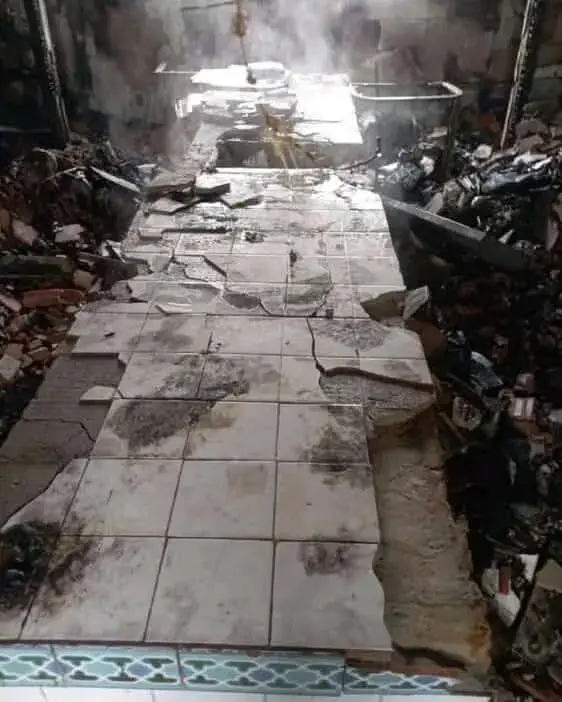 آثار الحريق