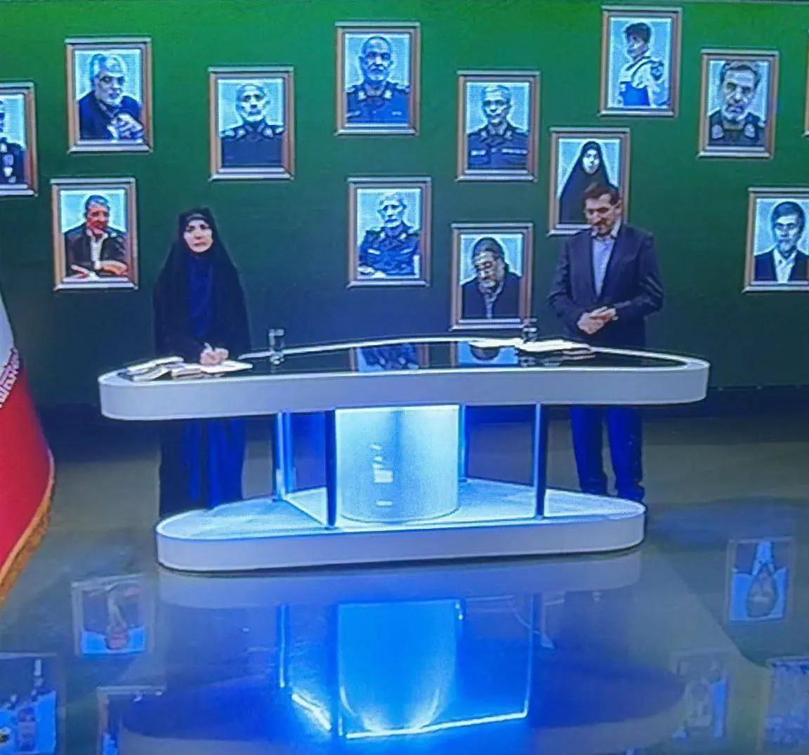 لقطة شاشة من التلفزيون الإيراني