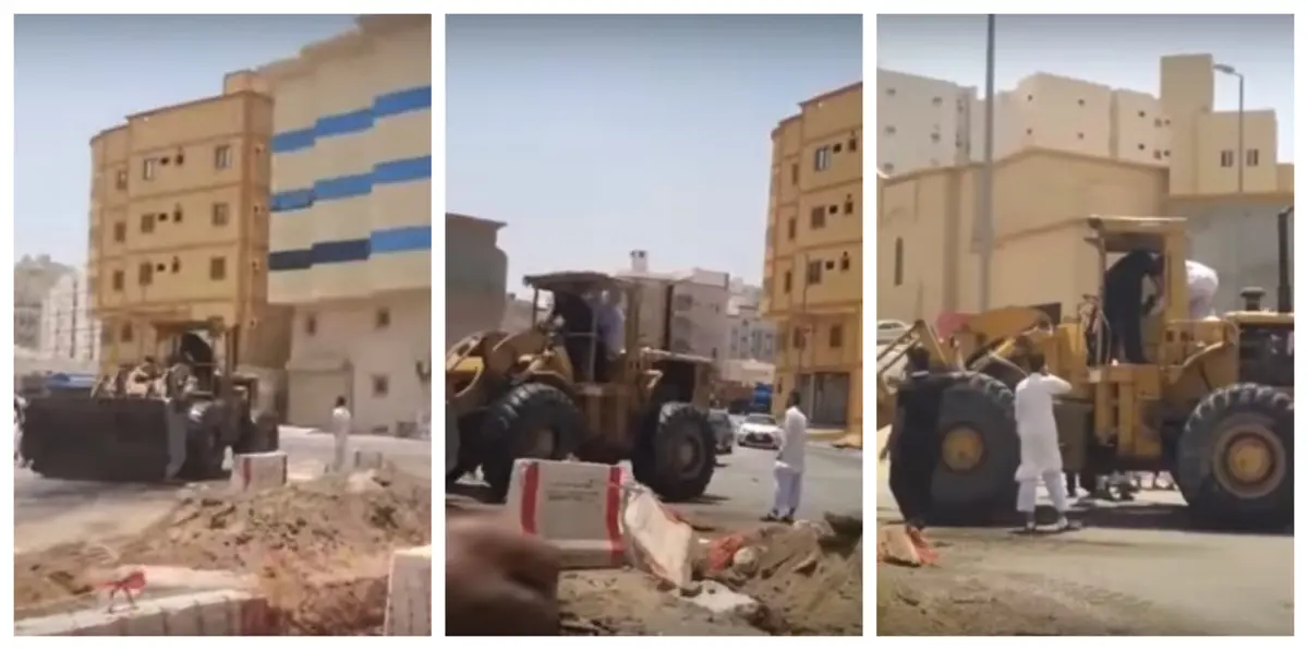 السعودية.. تفاصيل جديدة في واقعة إقدام قائد "جرافة" على سحق ممتلكات عمدًا