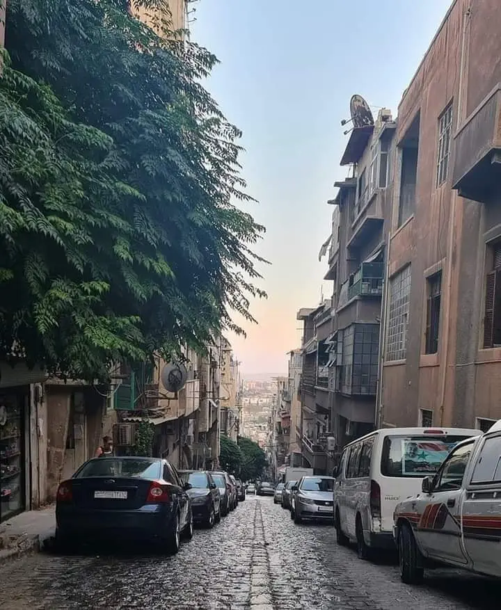 شارع في حي المهاجرين الدمشقي