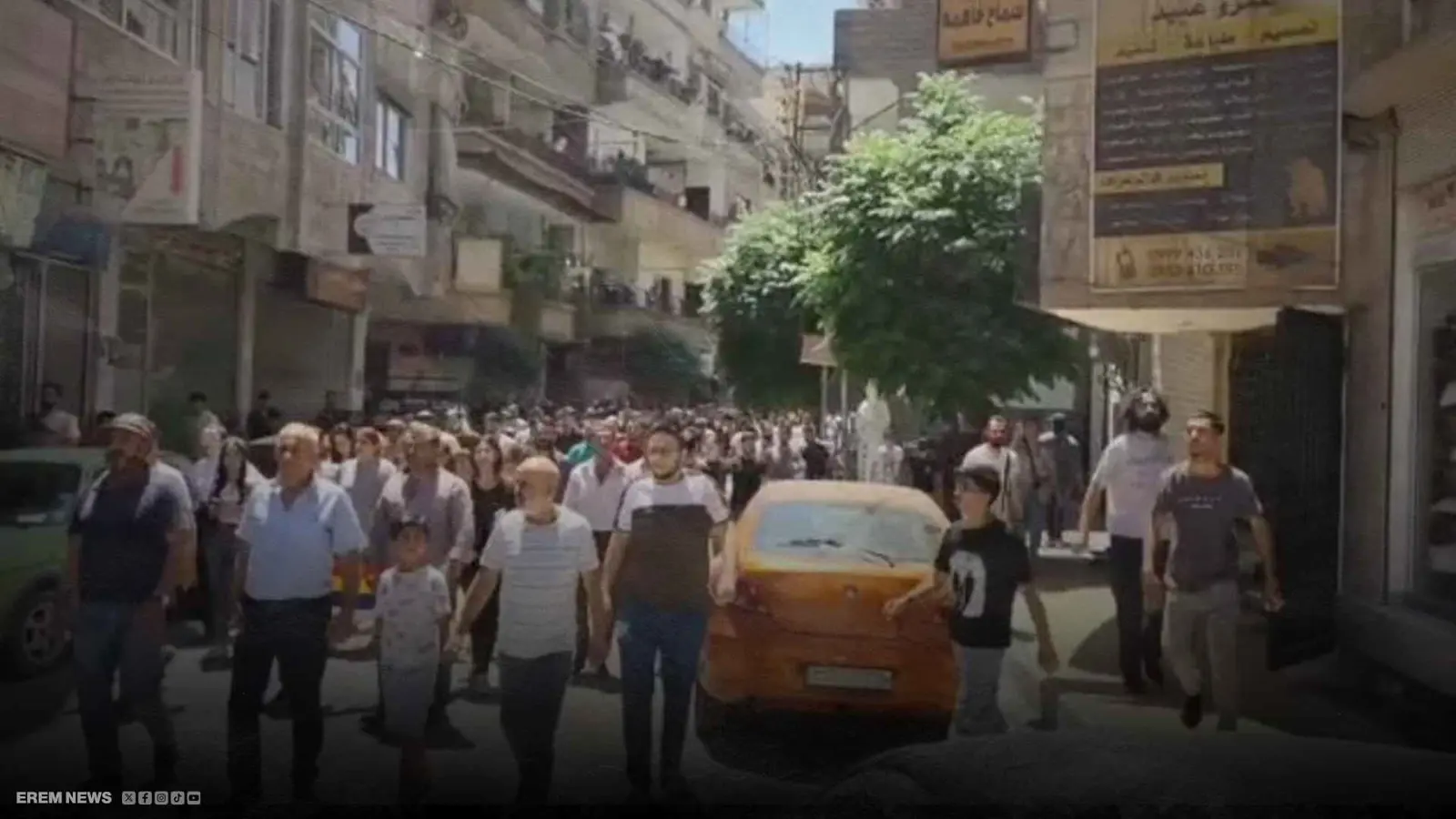 مظاهرات تطالب بإسقاط النظام.. هل تشتعل جرمانا في ريف دمشق؟ (فيديو إرم)