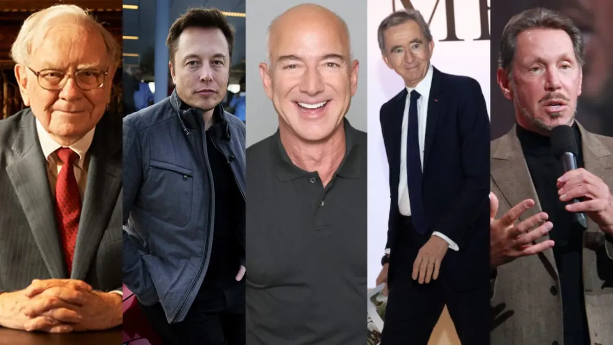 من هم أغنى 5 رجال في العالم.. وكم تبلغ ثرواتهم؟