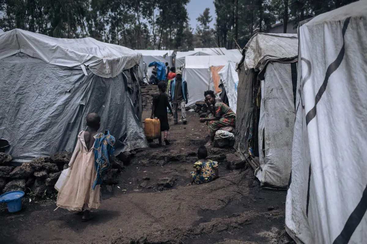 مقتل 9 في ضربة جوية على مخيم للنازحين شرق الكونغو