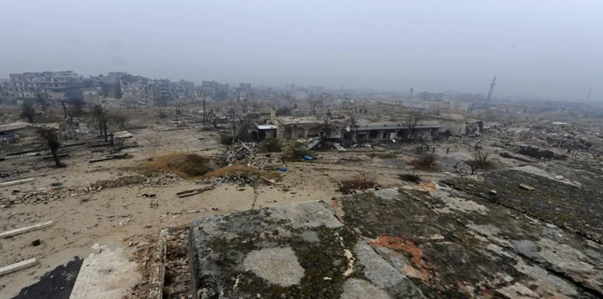 بالصور.. شاهد يوميات الشرطة الروسية في مدينة حلب المُدمَّرة
