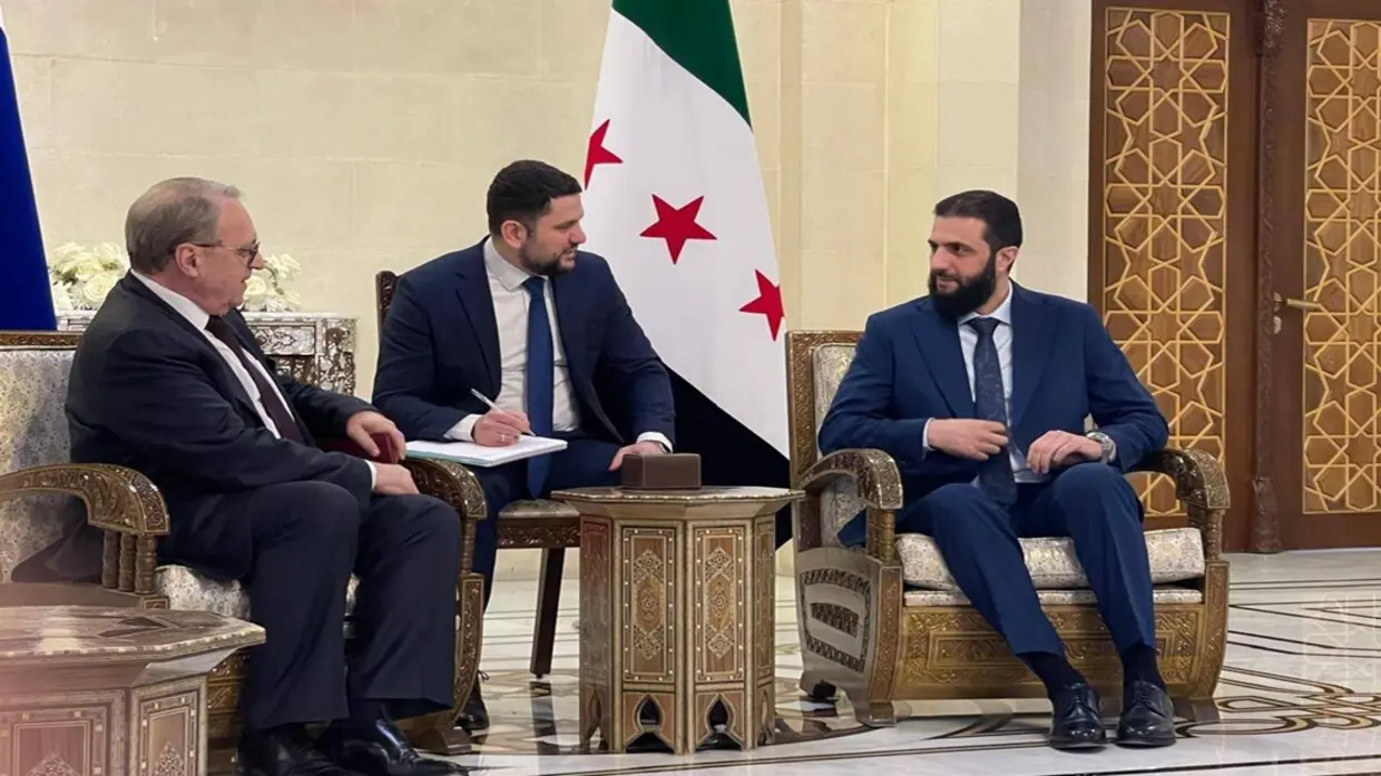 الشرع مع الوفد الروسي